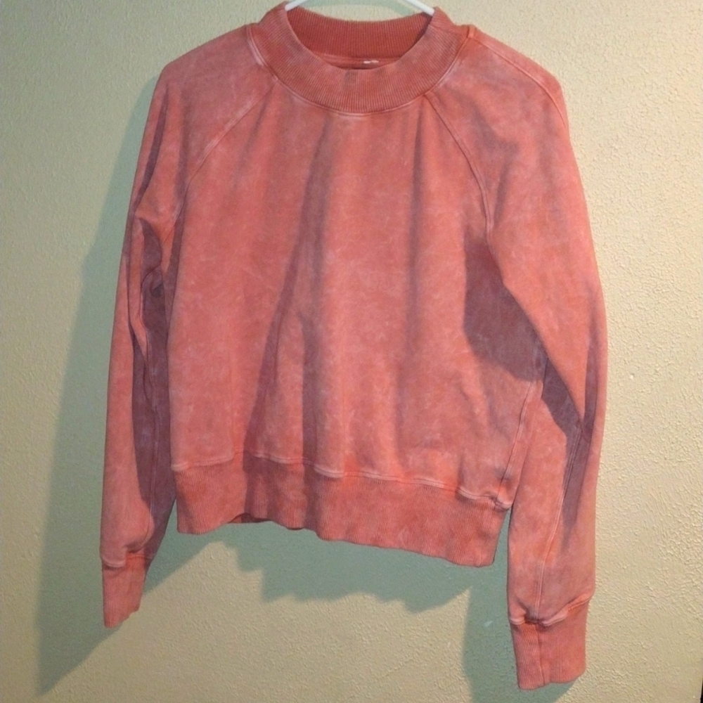 Lululemon Ready to Roll Crew Acid Rubber Dye Rustic Coral 6 - Picture 3 of 7